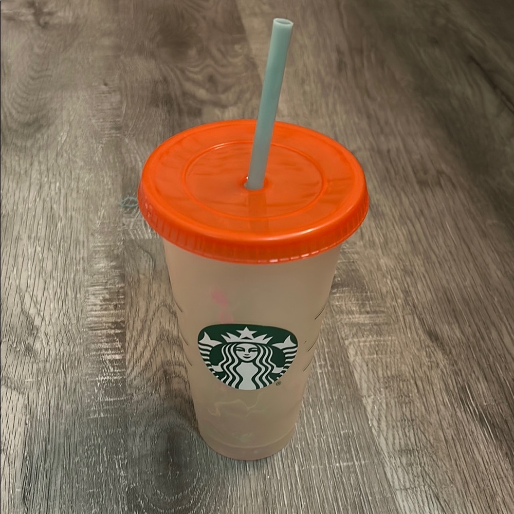Starbucks Summer Color Changing Confetti Reusable Cold Cup